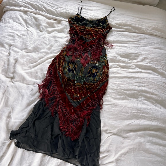 Vintage Silk and Velvet 1920’s inspired gown - Picture 6 of 9